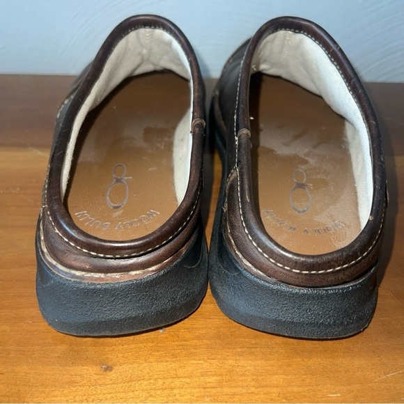 Op Wool Bully Brown Leather Mules Men’s Sz 10 - Picture 4 of 11